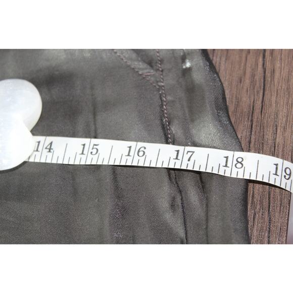 Anthropologie Sheer Satin Joggers Shiny Metallic Holiday XS - Picture 7 of 11